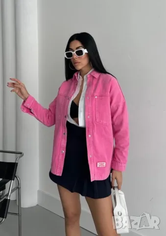 Риза - яке  деним / дънкова риза  4 цвята , снимка 10 - Ризи - 49763491