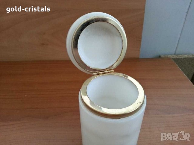 Ретро мраморна кутия с капак, снимка 2 - Антикварни и старинни предмети - 31273772