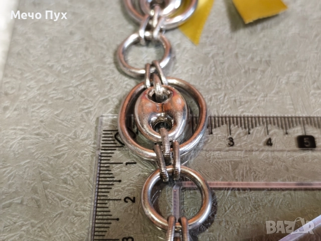 Сребърна гривна (324), снимка 4 - Гривни - 51516684