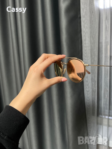 Чисто нови оригинални очила Ray ban double bridge rose gold, снимка 4 - Слънчеви и диоптрични очила - 43517870
