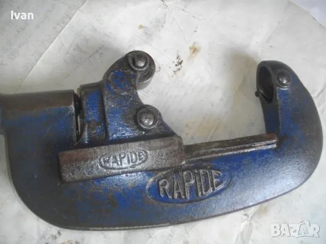 3" Цола Френски професионален масивен ТРЪБОРЕЗ за рязане стоманени тръби 55см/4,5кг/захват 90мм, снимка 6 - Други инструменти - 47325807