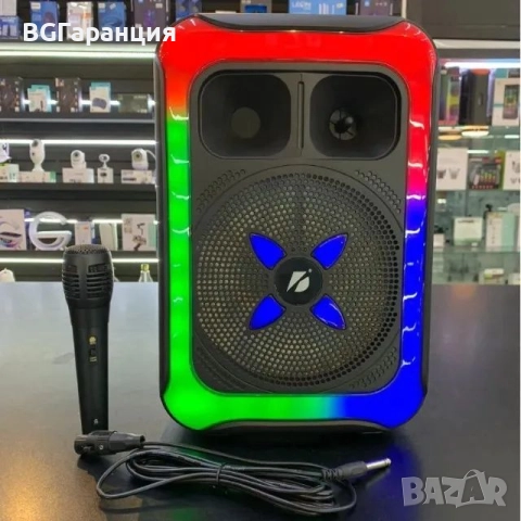 Безжична високоговорителна система с микрофон, снимка 9 - Микрофони - 52263383