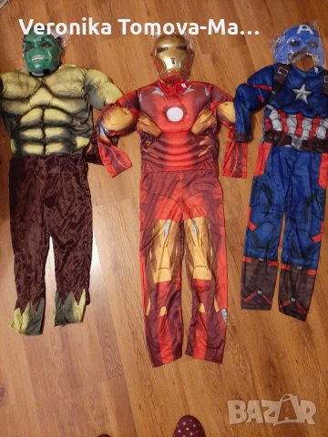 Високо качество костюм на Капитан Америка ,Хълк,Железния човек, снимка 1 - Детски панталони и дънки - 26914755
