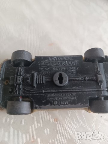 Количка Matchbox K-52 Datsun 240Z 1974, снимка 4 - Коли, камиони, мотори, писти - 42682479