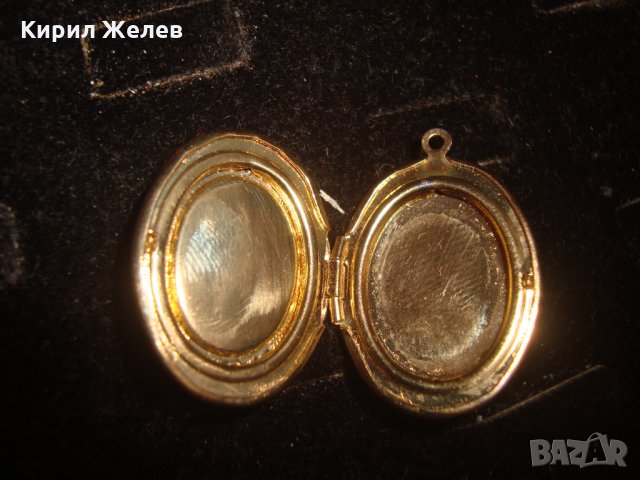 ПОЗЛАТЕН МЕДАЛЬОН РАМЧИЦА за СНИМКИ ЛЮБОВЕН АРТ ПЕНДАНТ РЕТРО СТИЛ ПОЗЛАТА 17457