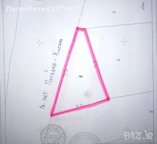 Продавам парцел на входа на гр. Хисаря