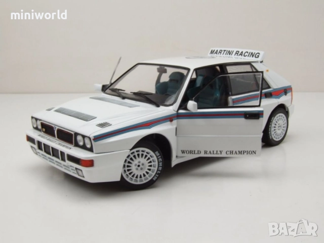 Lancia Delta HF Integrale Evo 1 Martini 6 1992 - мащаб 1:18 на Solido моделът е нов в кутия, снимка 3 - Колекции - 52153136