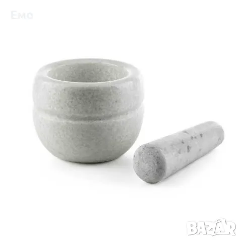 Хаванче мраморно Ø8.9xH 8ст, цвят:  бежово, светло сиво, черно, бяло, снимка 4 - Декорация за дома - 48554649