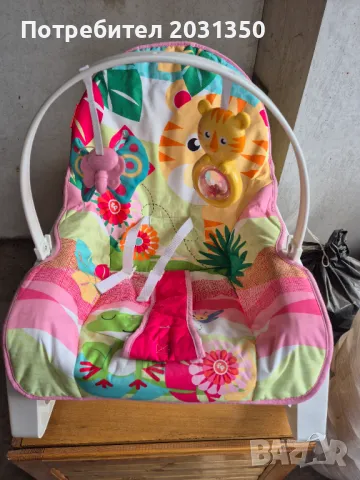 Бебешки шезлонг тропическа гора Fisher Price, тигър, снимка 2 - Детски шезлонги - 47371571