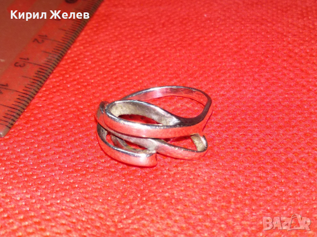 СТИЛЕН АЖУРЕН АРТ СРЕБЪРЕН ПРЪСТЕН СРЕБРО 925 РЪЧНА БИЖУТЕРСКА ИЗРАБОТКА 43181, снимка 7 - Пръстени - 44610425
