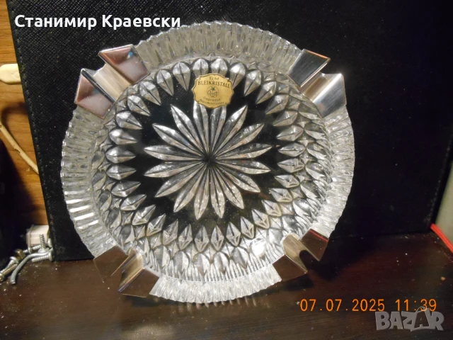 Kristall-Aschenbecher - West-deutschland 70' 