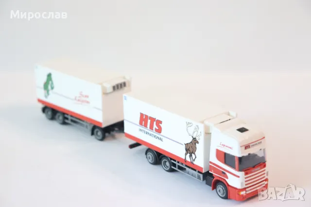 AMW 1:87 H0 SCANIA THERMO KING ХЛАДИЛЕН КАМИОН TIR МОДЕЛ, снимка 11 - Колекции - 50163488