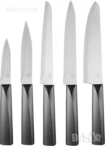 Комплект качествени ножове Master Chef , мастър шеф ножове 5броя, снимка 2 - Прибори за хранене, готвене и сервиране - 39346207