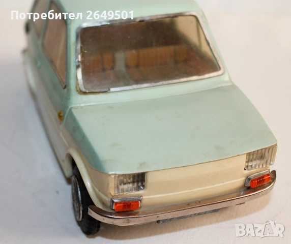 1960те Ретро играчка кола Polski Fiat 126p CZZ40-46 Чехословакия, снимка 7 - Колекции - 53912119