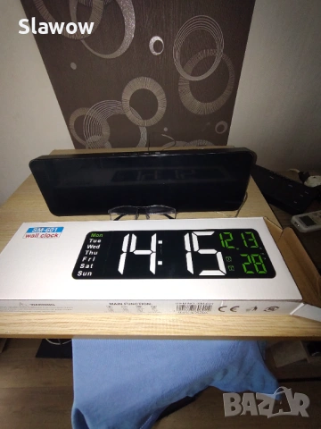 Светещ стенен часовник, снимка 6 - Стенни часовници - 54009567