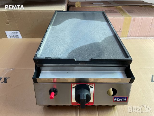 Професионална Газова Скара чугунена плоча Оребрена , 31х57 см(2,9 Kw) + газова защита CE, снимка 8 - Обзавеждане за заведение - 34818304