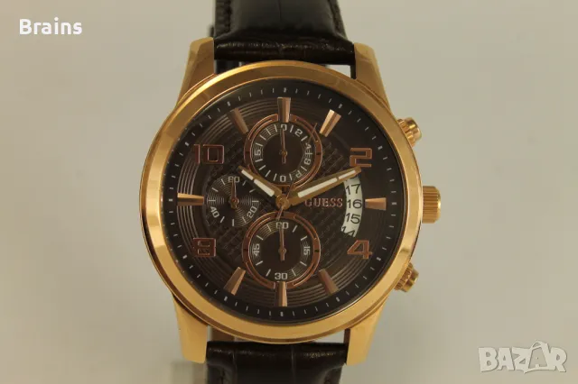 GUESS U0076G4 Розово Злато Мъжки Кварцов Хронограф, снимка 4 - Мъжки - 47584069
