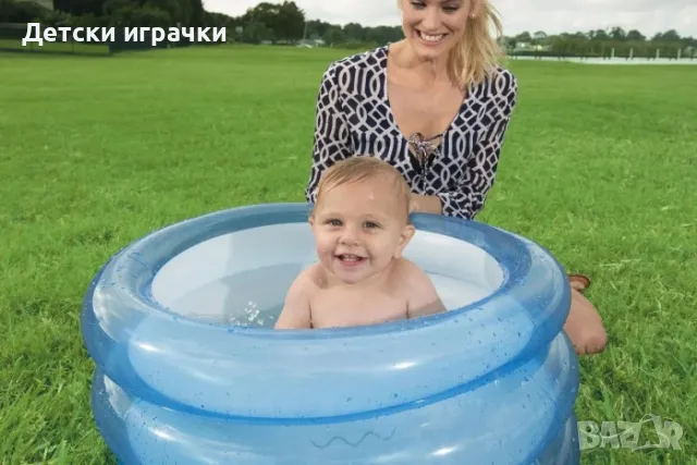 Бебешки надуваем басейн Bestway, 70 х 30 см, с меко дъно, снимка 4 - Басейни и аксесоари - 49925831