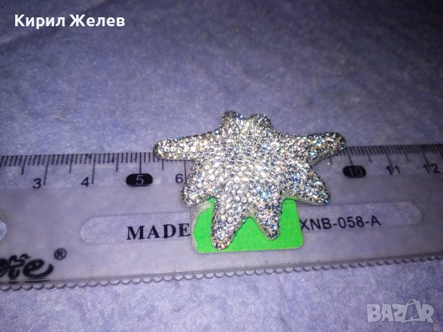  СРЕБЪРНА СНЕЖИНКА - ФЕШЪН АРТ МЕДАЛЬОН СРЕБРО 925 Част От КОМПЛЕКТ с БЯЛ ЕМАЙЛ и КРИСТАЛИ 36399, снимка 9 - Колиета, медальони, синджири - 39568492