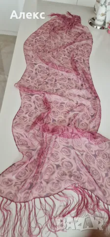 Ефирен шал, естествена коприна– Германия, Нов!, снимка 5 - Шалове - 49323115