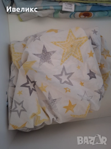 обиколник за легло + чаршаф от комплекта , снимка 3 - Бебешки легла и матраци - 51800845