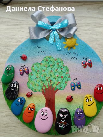 Ръчно рисувани картини, табелки и декорация с морски камъчета, снимка 3 - Картини - 35556669