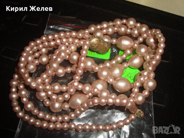 ЧЕШКИ СТАРИНЕН РЕТРО АРТ ПЕРЛЕН ГЕРДАН БОХЕМСКИ ПЕРЛИ 16567, снимка 12 - Колиета, медальони, синджири - 30691411