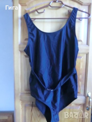 Цял нов черен бански с коланче, снимка 1