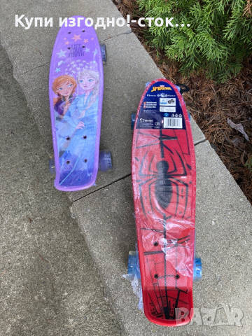 Детски скейтборди - Elza Frozen и Spiderman , снимка 3 - Скутери и тротинетки - 44640168