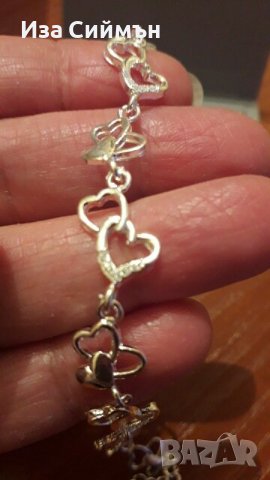 Сребърна гривна, снимка 2 - Гривни - 37256776