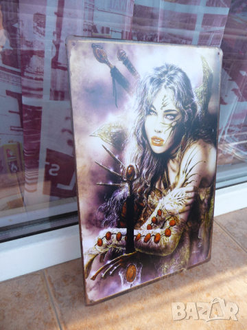 Метална табела фентъзи меч магия еротика битки слава воини татуси, снимка 2 - Други ценни предмети - 7779658