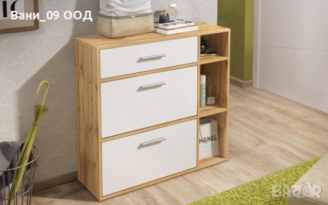 Шкаф за обувки с ниши за принадлежности, снимка 4 - Шкафове - 37004472