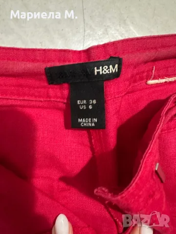 H&M ленен панталон, S, снимка 2 - Панталони - 55753290