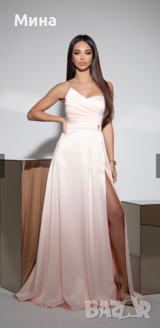  Бална рокля в бебешко розово, снимка 2 - Рокли - 39857748
