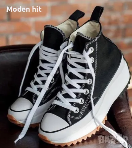 Converse дамски кецове висок клас реплика, снимка 2 - Кецове - 49590187