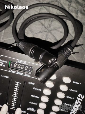 (Нов)пълен комплект DMX/LED осветление (прожектори),стойка, контролер,кабели, снимка 9 - Други - 52656926