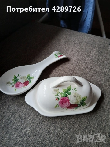 Порцеланов съд за масло/сирене