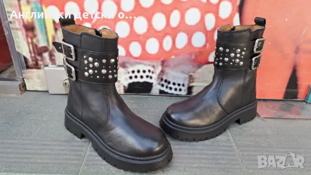 Английски детски боти естествена кожа-ZARA , снимка 6 - Детски боти и ботуши - 47809824