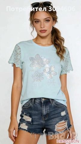 Свежи дамски тениски, снимка 3 - Тениски - 54201685