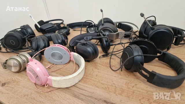 Лот 10 бр. Геймърски лот слушалки (Razer, Logitech, JBL) – Работещи , за ремонт или части!, снимка 3 - Слушалки за компютър - 54346793
