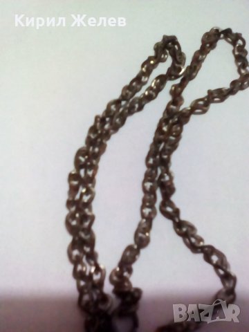 Сребристо метално герданче синджирче красива плетка- 7402, снимка 5 - Колиета, медальони, синджири - 29483058