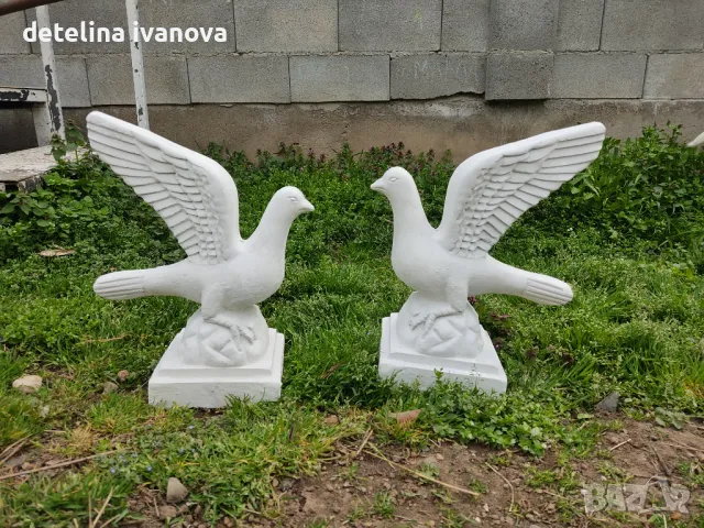 Бетонна фигура Гълъб, снимка 3 - Градински мебели, декорация  - 49673078