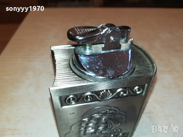 МЕТАЛНА ЗАПАЛКА КНИГА//ФРЕГАТА-ВНОС ФРАНЦИЯ 3010231031, снимка 5 - Антикварни и старинни предмети - 42775731