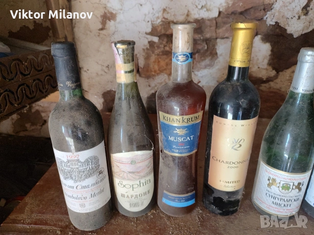 Стари бутилки с вино, снимка 4 - Антикварни и старинни предмети - 53897309