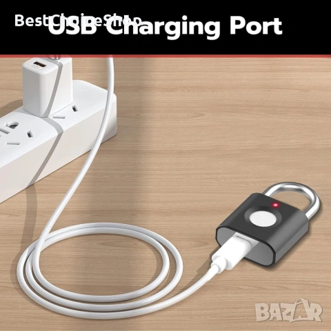 катинар с отпечатък (2 бр.) Ключалка без ключ с биометрия за багаж, чанти и кутии – Черно/Сребристо, снимка 7 - Други стоки за дома - 54093264