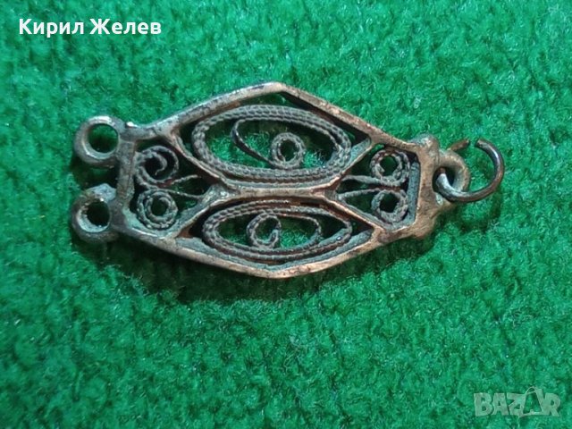 СТАРИНЕН СРЕБЪРЕН ФИЛИГРАНЕН ЕЛЕМЕНТ от СРЕБЪРНА РЕТРО ГРИВНА РЪЧНА МАЙСТОРСКА ИЗРАБОТКА 19век 27317, снимка 10 - Антикварни и старинни предмети - 39230655