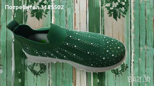 Леки дамски ластъчни мрежести маратонки без връзки, снимка 4 - Маратонки - 51195339