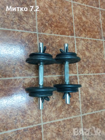 Дъмбели 2x10кг, снимка 5 - Фитнес уреди - 36822118