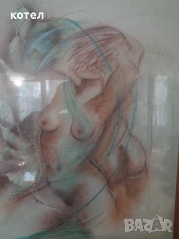 Продавам  картина (Пастел) – Хайди Брезински (Heidi Bresinsky), снимка 2 - Антикварни и старинни предмети - 54269337