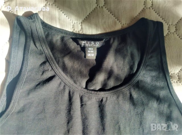 Подарявам нов черен топ на Miso / Мисо, размер М, снимка 2 - Корсети, бюстиета, топове - 38485498